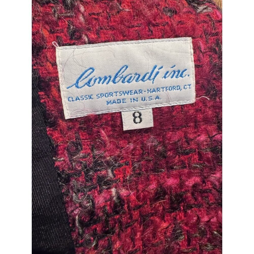 Combardi Inc Wool Blend Plaid Cropped Blazer 8 - Picture 7 of 8